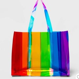 Target Multicolor Rainbow Tote Bag